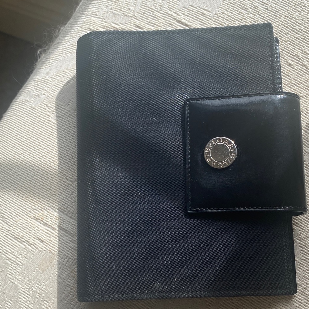 Bulgari Black Leather Organizer